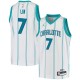 White Jeremy Lin Hornets #7 Twill Basketball Jersey FREE SHIPPING