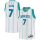 White Dwayne Bacon Hornets #7 Twill Basketball Jersey FREE SHIPPING