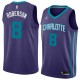 Dark_Purple Terrance Roberson Hornets #8 Twill Basketball Jersey FREE SHIPPING