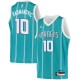 Teal2 Vladimir Radmanovic Hornets #10 Twill Basketball Jersey FREE SHIPPING