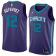 Dark_Purple Jorge Gutierrez Hornets #12 Twill Basketball Jersey FREE SHIPPING