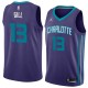 Dark_Purple Kendall Gill Hornets #13 Twill Basketball Jersey FREE SHIPPING