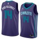 Dark_Purple Michael Kidd-Gilchrist Hornets #14 Twill Basketball Jersey FREE SHIPPING