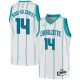 White Michael Kidd-Gilchrist Hornets #14 Twill Basketball Jersey FREE SHIPPING