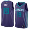 Dark_Purple Raja Bell Hornets #19 Twill Basketball Jersey FREE SHIPPING