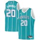 Teal2 Tom Hammonds Hornets #20 Twill Basketball Jersey FREE SHIPPING