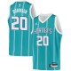 Teal2 Rumeal Robinson Hornets #20 Twill Basketball Jersey FREE SHIPPING