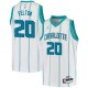 White Raymond Felton Hornets #20 Twill Basketball Jersey FREE SHIPPING