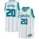 White Gordon Hayward Hornets #20 Twill Basketball Jersey FREE SHIPPING