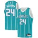 Teal2 Jamal Mashburn Hornets #24 Twill Basketball Jersey FREE SHIPPING