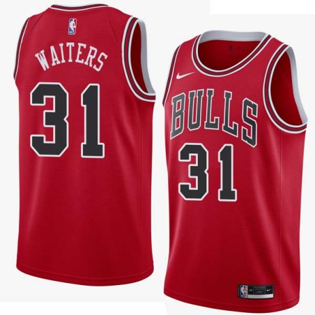 Red Granville Waiters Twill Basketball Jersey -Bulls #31 Waiters Twill Jerseys, FREE SHIPPING