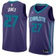 Dark_Purple Dwayne Jones Hornets #27 Twill Basketball Jersey FREE SHIPPING