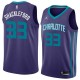 Dark_Purple Charles Shackleford Hornets #33 Twill Basketball Jersey FREE SHIPPING