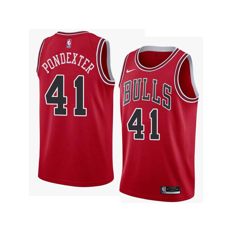 Red Cliff Pondexter Twill Basketball Jersey -Bulls #41 Pondexter Twill Jerseys, FREE SHIPPING