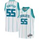 White Steve Scheffler Hornets #55 Twill Basketball Jersey FREE SHIPPING