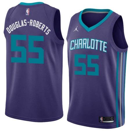 Dark_Purple Chris Douglas-Roberts Hornets #55 Twill Basketball Jersey FREE SHIPPING