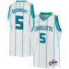 White 2021 Draft James Bouknight Hornets #5 Twill Basketball Jersey FREE SHIPPING