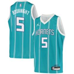 Teal2 2021 Draft James Bouknight Hornets #5 Twill Basketball Jersey FREE SHIPPING
