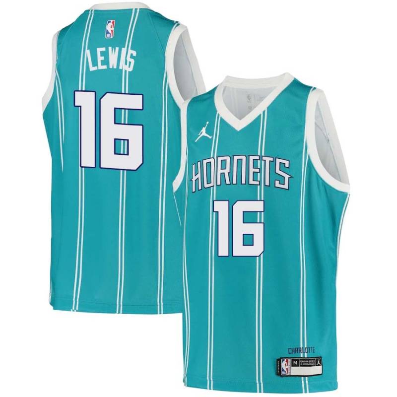 Teal2 2021 Draft Scottie Lewis Hornets #16 Twill Basketball Jersey FREE SHIPPING