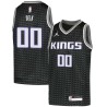 Black Tony Delk Kings #00 Twill Basketball Jersey FREE SHIPPING