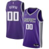 21-22_Purple_Diamond Greg Ostertag Kings #00 Twill Basketball Jersey FREE SHIPPING