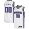 White Greg Ostertag Kings #00 Twill Basketball Jersey FREE SHIPPING
