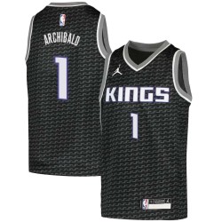 Black Tiny Archibald Kings #1 Twill Basketball Jersey FREE SHIPPING