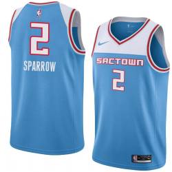 19_20_Light_Blue Rory Sparrow Kings #2 Twill Basketball Jersey FREE SHIPPING