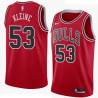 Red Joe Kleine Twill Basketball Jersey -Bulls #53 Kleine Twill Jerseys, FREE SHIPPING