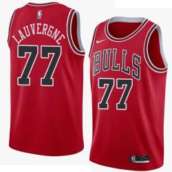 Joffrey Lauvergne Twill Basketball Jersey -Bulls #77 Lauvergne Twill Jerseys, FREE SHIPPING
