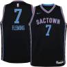 20-21_Black_City Ed Fleming Kings #7 Twill Basketball Jersey FREE SHIPPING