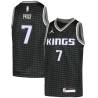 Black Ronnie Price Kings #7 Twill Basketball Jersey FREE SHIPPING
