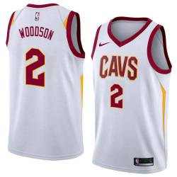 White Mike Woodson Twill Basketball Jersey -Cavaliers #2 Woodson Twill Jerseys, FREE SHIPPING