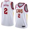 White Jim Jackson Twill Basketball Jersey -Cavaliers #2 Jackson Twill Jerseys, FREE SHIPPING