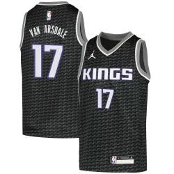Black Tom Van Arsdale Kings #17 Twill Basketball Jersey FREE SHIPPING