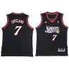 Black Throwback Lanard Copeland Twill Basketball Jersey -76ers #7 Copeland Twill Jerseys, FREE SHIPPING