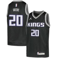 Black Donte Greene Kings #20 Twill Basketball Jersey FREE SHIPPING