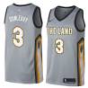Gray Mike Dunleavy Twill Basketball Jersey -Cavaliers #3 Dunleavy Twill Jerseys, FREE SHIPPING