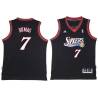 Black Throwback Richard Dumas Twill Basketball Jersey -76ers #7 Dumas Twill Jerseys, FREE SHIPPING