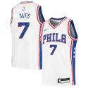 Mark Davis Twill Basketball Jersey -76ers #7 Davis Twill Jerseys, FREE SHIPPING