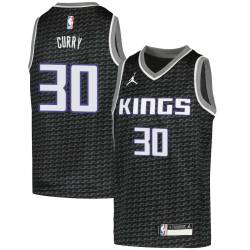 20-21_Black_City Seth Curry Kings #30 Twill Basketball Jersey FREE SHIPPING