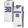 Blue_Throwback Seth Curry Kings #30 Twill Basketball Jersey FREE SHIPPING