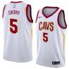 White Will Cherry Twill Basketball Jersey -Cavaliers #5 Cherry Twill Jerseys, FREE SHIPPING