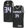 Black LaBradford Smith Kings #34 Twill Basketball Jersey FREE SHIPPING