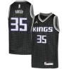 Black Glenn Hansen Kings #35 Twill Basketball Jersey FREE SHIPPING