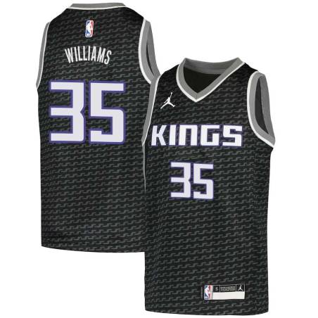 Black Mike Williams Kings #35 Twill Basketball Jersey FREE SHIPPING