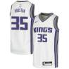 White Byron Houston Kings #35 Twill Basketball Jersey FREE SHIPPING