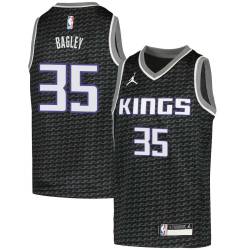 Black Marvin Bagley Kings #35 Twill Basketball Jersey FREE SHIPPING