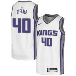 White Arron Afflalo Kings #40 Twill Basketball Jersey FREE SHIPPING