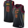 Black Jerome Moiso Twill Basketball Jersey -Cavaliers #6 Moiso Twill Jerseys, FREE SHIPPING